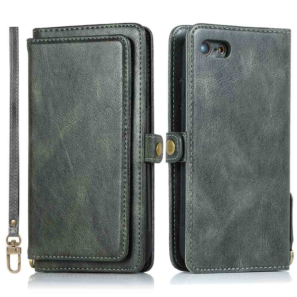 Smart Double Wallet Cover - iPhone 7 Brun