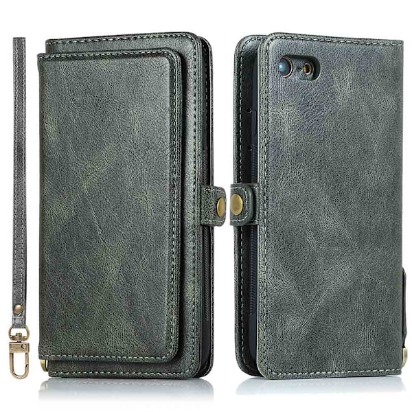 Smart Dubbelt Plånboksfodral - iPhone 7 Brun