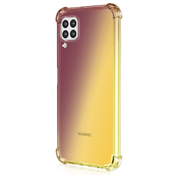 Huawei P40 Lite - Skyddande Silikonskal Svart/Guld