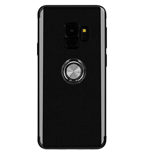 Stilsäkert Skyddsskal Ringhållare - Samsung Galaxy S9 Silver Silver
