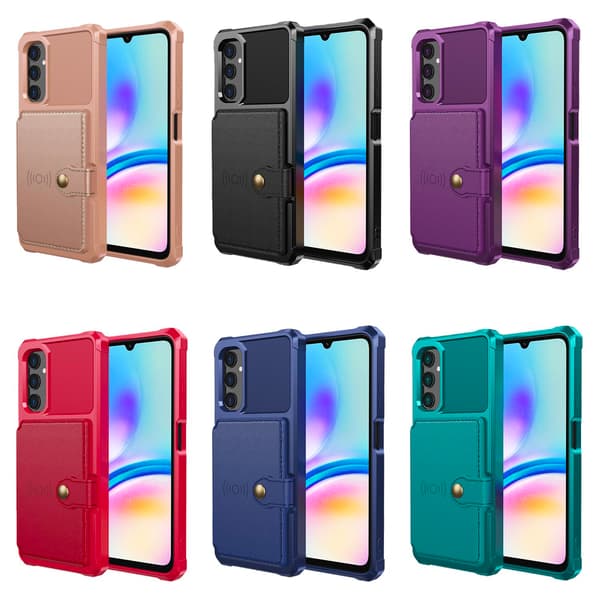 Magnetiskt Plånboksfodral i PU-Läder för Samsung Galaxy A05S 4G Grön