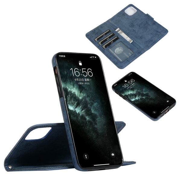 Robust lommebokdeksel - iPhone 11 Mörkblå