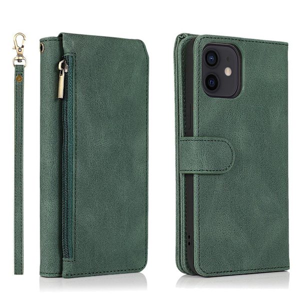 Tankevækkende Wallet-etui - iPhone 12 Svart