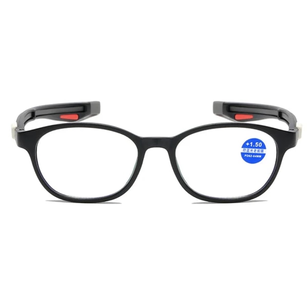 Stilrena Anti-Bluelight Läsglasögon med Magnet (+0.75 - +4.0) Rödbrun +1.0