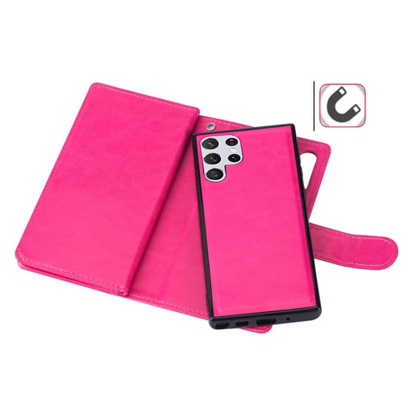 Samsung Galaxy S23 Ultra - Robust 9-Kort Plånboksfodral Roséguld