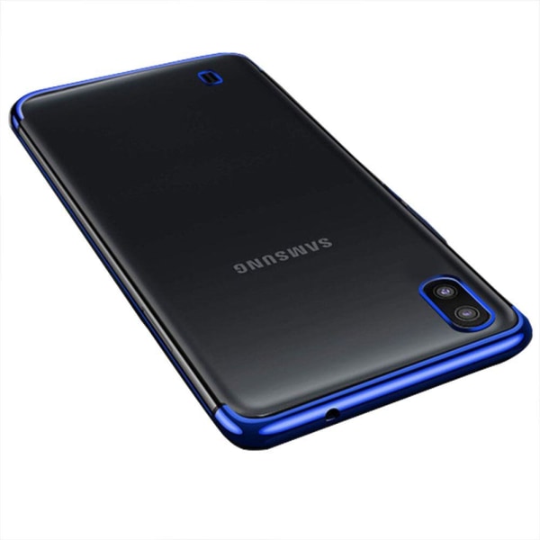Stilrent Skyddsskal i Silikon från Floveme - Samsung Galaxy A10 Roséguld