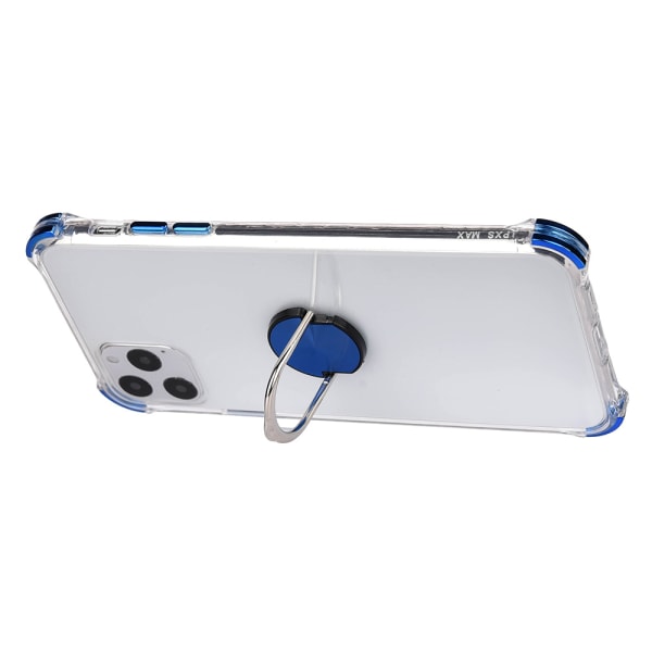 iPhone 11 Pro Max - Skyddsskal med Ringhållare Blå