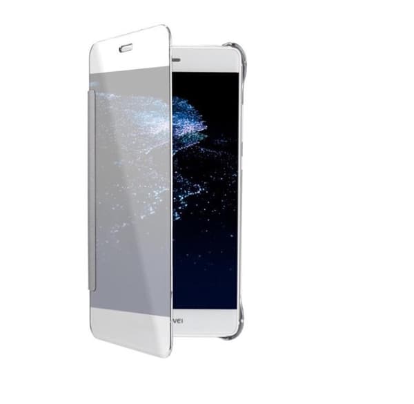 FLOVEMES Smarta Clear-View Fodral - Huawei P8 Lite Svart