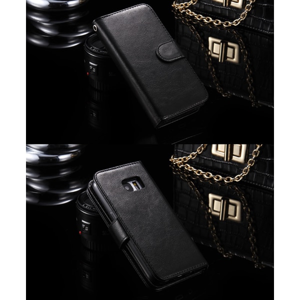 Elegant 9 CARD pung etui til Samsung S7 EDGE - FLOVEME Vit