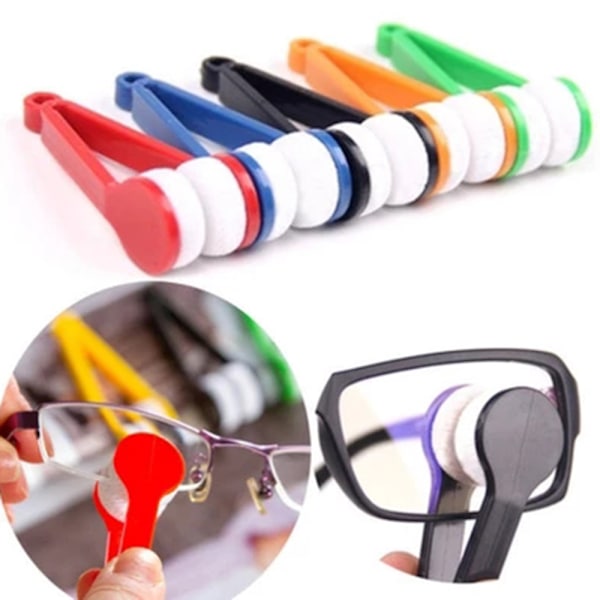 Smidig Mikrofiber Glas�gon Reng�ringsborste Grön