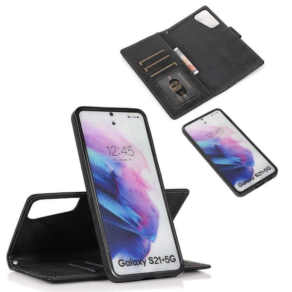 Tankevækkende pung etui (LEMAN) - Samsung Galaxy S21 Plus Brun