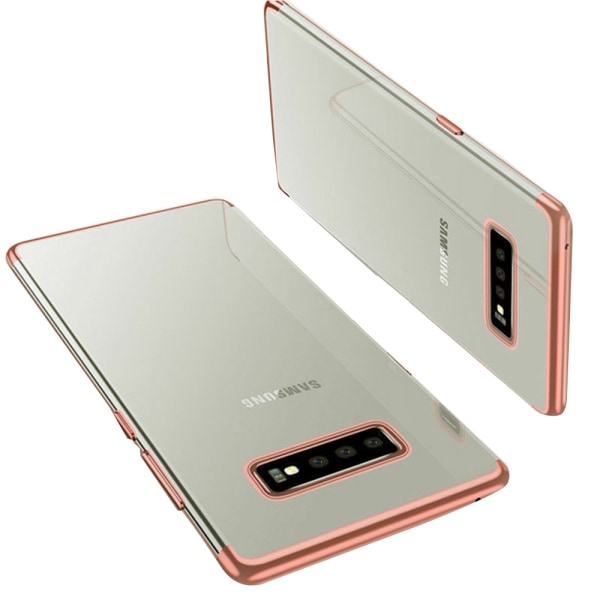 Samsung Galaxy S10 - Floveme silikondeksel Silver