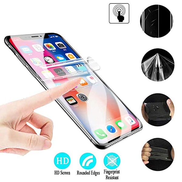 ProGuard iPhone X/XS Sk�rmskydd Fram- & Baksida Nano-Soft Transparent/Genomskinlig