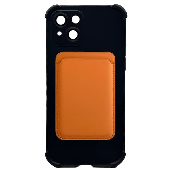 iPhone 15 - Silikonskal med Magnetiskt Stötskydd Svart