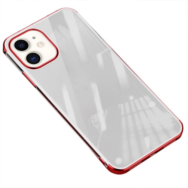 Stilfuldt beskyttende silikonecover - iPhone 12 Röd