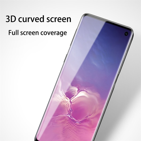 Skärmskydd Fram (HuTeck) - Samsung Galaxy S10 Transparent/Genomskinlig