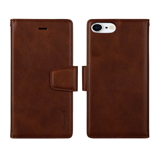 Elegant Plånboksfodral Dubbelfunktion - iPhone SE 2022 Svart