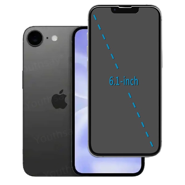 iPhone 16E - HD Skärmskydd 0,3 mm i Standarddesign Transparent