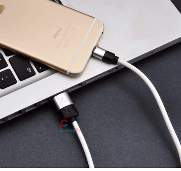 Lightning USB-kabel från CinkeyPro - Long-life 100cm (ORIGINAL) Vit