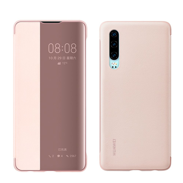 Huawei P30 - Elegant Smart View Fodral (NKOBEE) Brun