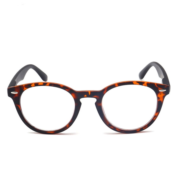 Unisex läsglasögon med komfortabelt båge Brun 3.0