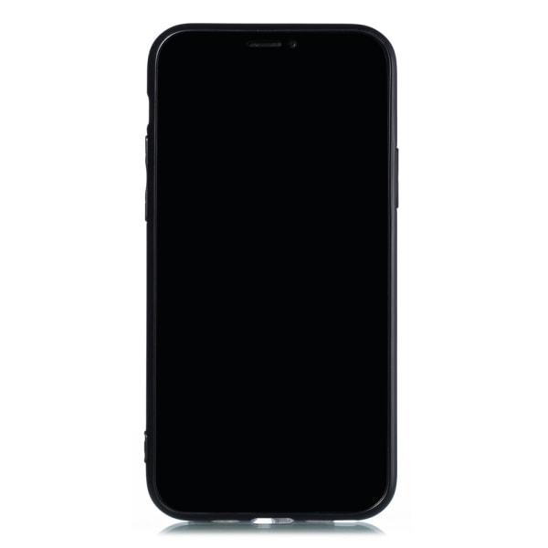 Sileä suojakuori korttitelineellä - iPhone 11 Pro Max Mörkblå