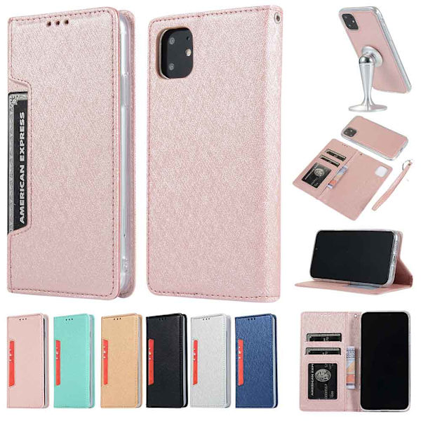 Professionelt Smooth Wallet Cover - iPhone 11 Pro Max Guld