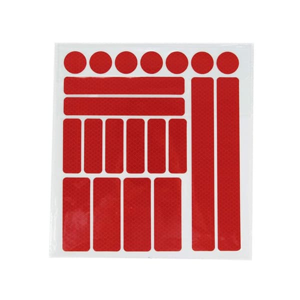 Smidigt 21-Pack Reflex Remsor i Olika Former Vit