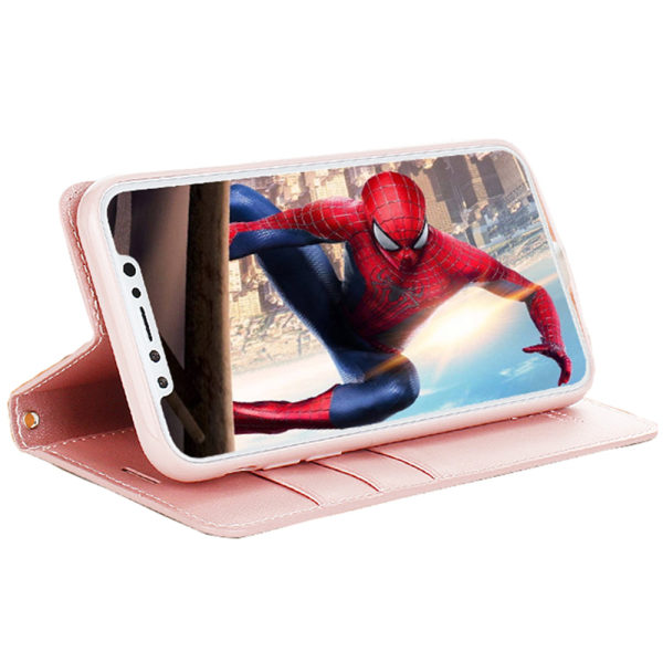 iPhone XS Max - Pl�nboksfodral i PU-L�der av Hanman Lila