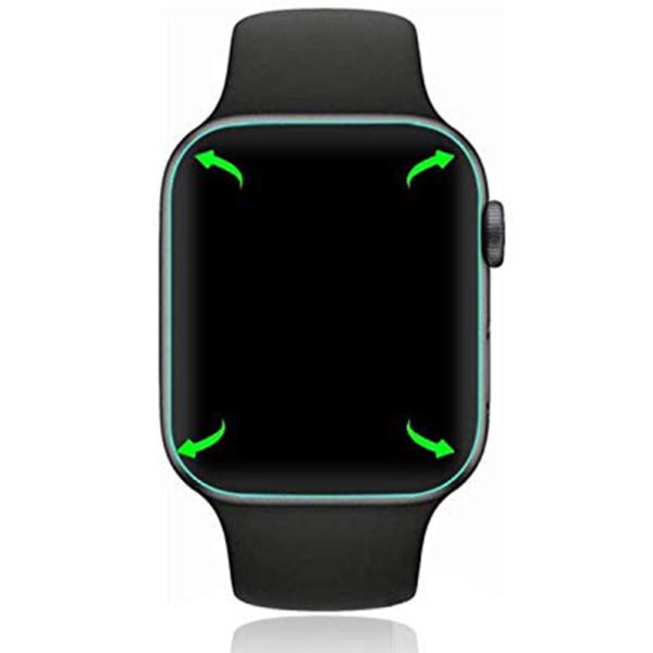 Blød skærmbeskytter PET Apple Watch Series 5/4 40/44mm Transparent/Genomskinlig 44mm