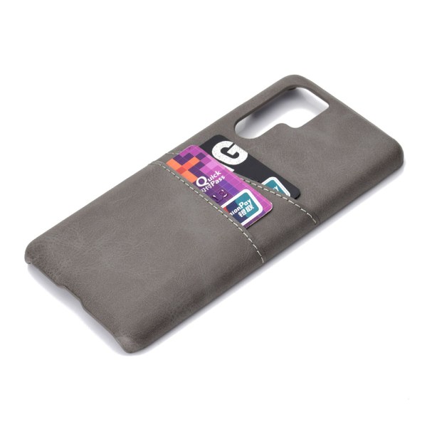 Huawei P30 Pro - Vintage Design Skal med Kortfack Röd