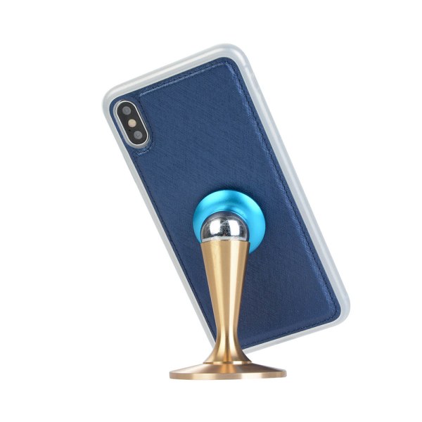 iPhone XR - Praktisk Smart Wallet-deksel (FLOVEME) Blå