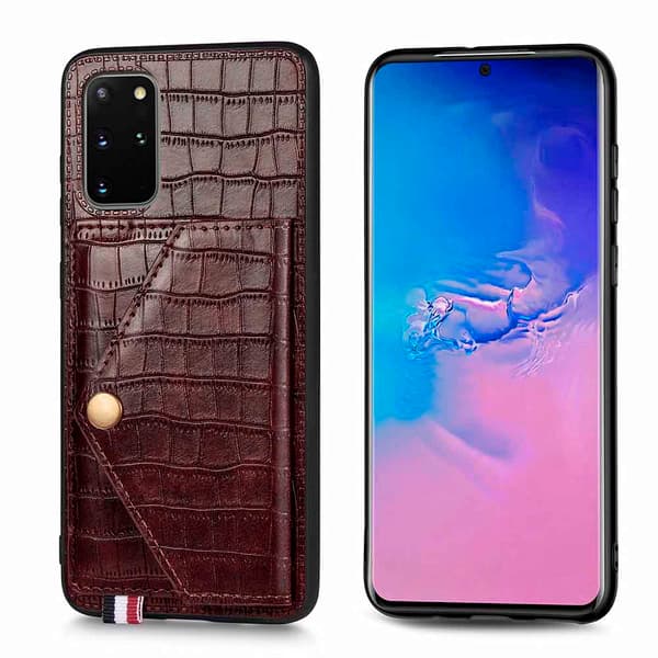 Samsung Galaxy S20 Plus - Skal med Korthållare Blå
