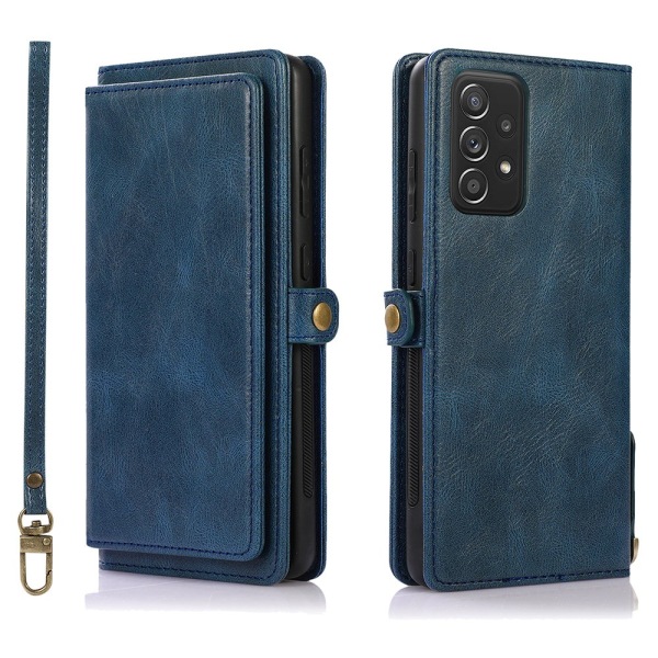 Praktisk 2-1 Wallet cover - Samsung Galaxy A33 5G Mörkblå
