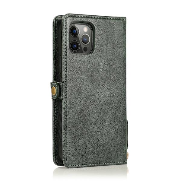 Elegant plånboksfodral i läder för iPhone 15 Pro Max Brun