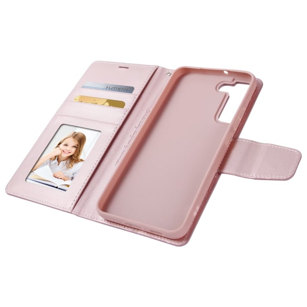 Samsung Galaxy S23 - Professionellt Smidigt Plånboksfodral Roséguld