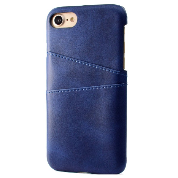 Eksklusivt, stilig dekselkortrom - iPhone SE 2022 (Vintage) Blå