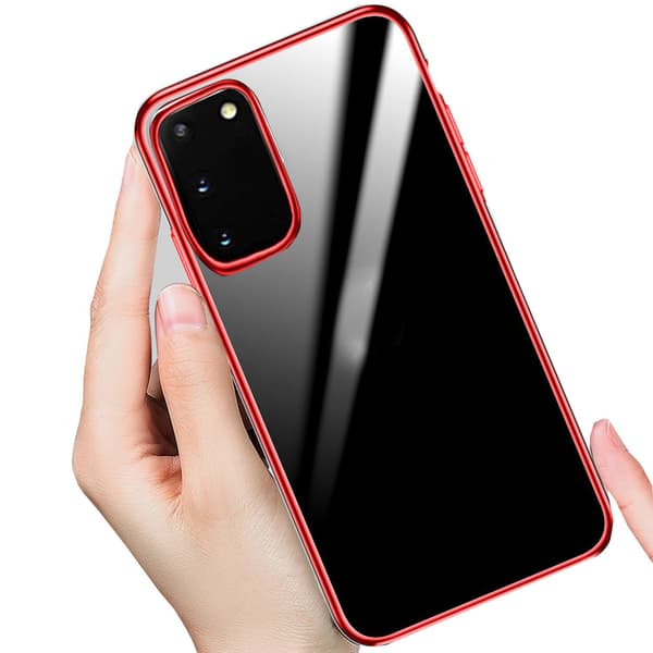 Stilsäkert FLOVEME Silikonskal - Samsung Galaxy S20 Röd