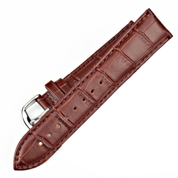 Stilsäkert Vintage-Design Klockarmband i PU-Läder Rosa 20mm