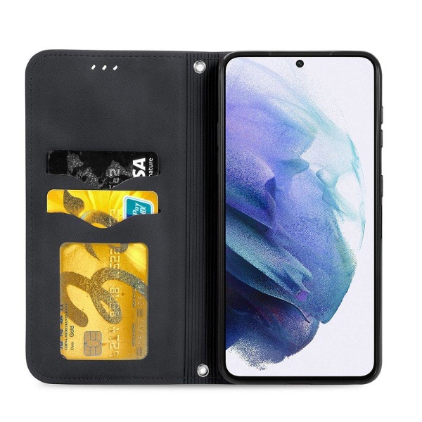 Tyylikäs käytännöllinen lompakkokotelo - Samsung Galaxy S21 Plus Mörkblå
