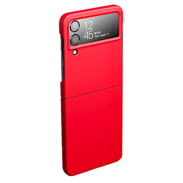 Stötdämpande matt fast PC-skal för Samsung Galaxy Z Flip 4 Red