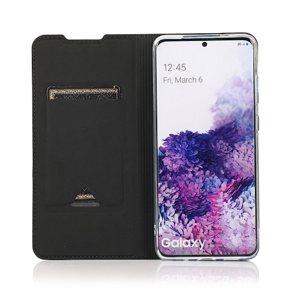 Elegant Smidigt Plånboksfodral - Samsung Galaxy S20 FE Blå