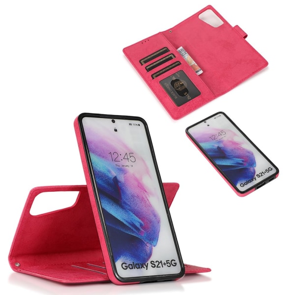 Smartfunktion Plånboksfodral (Leman) - Samsung Galaxy S21 Mörkblå