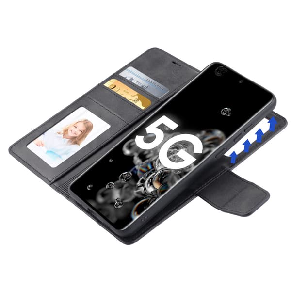 Profesjonelt lommebokdeksel - Samsung Galaxy S20 Svart