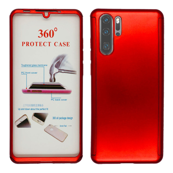 Huawei P30 Pro - Tyylikäs tehokas 360-kotelo (FLOVEME) Röd