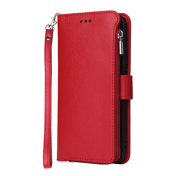 Glatt lommebokdeksel - iPhone 11 Pro Max Röd