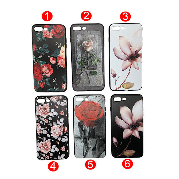 iPhone 7 - Skyddande Blomsterskal 4