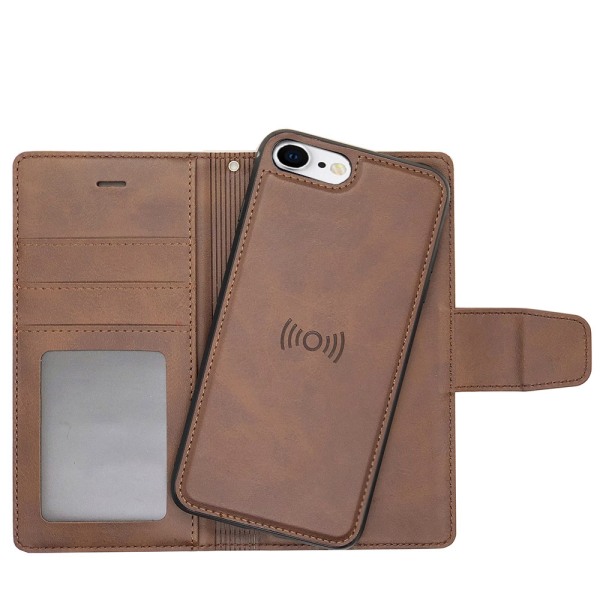 Elegant Plånboksfodral Dubbelfunktion - iPhone 8 Roséguld