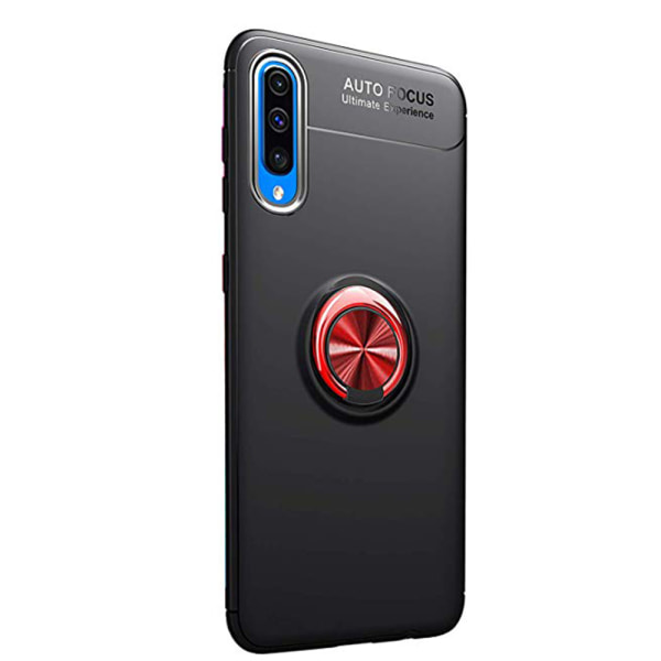 Samsung Galaxy A50 - Cover med ringholder Svart/Röd