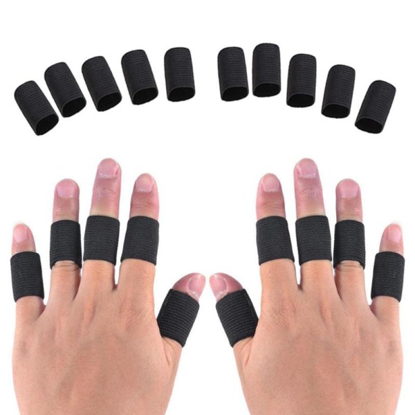 Beskyttende fleksibel fingerstøtte/fingerhylse Vit